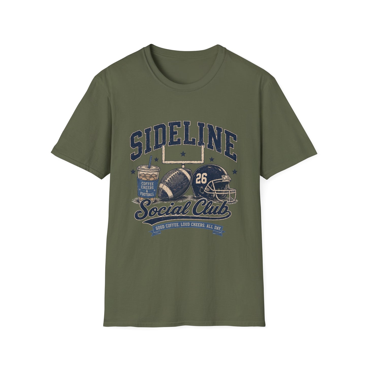 Sideline Social Club Football T-Shirt