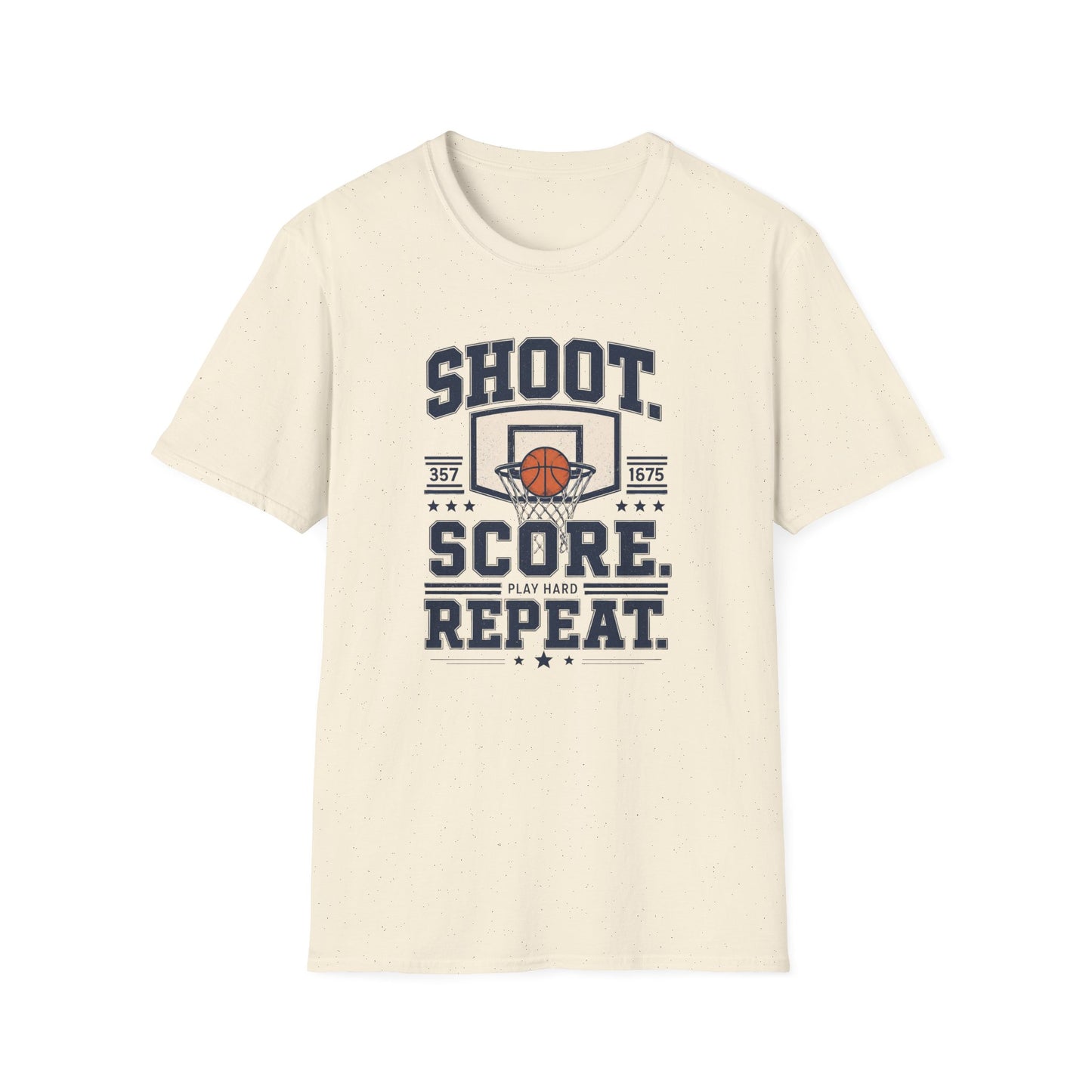 Shoot. Score. Repeat. Basketball T-Shirt