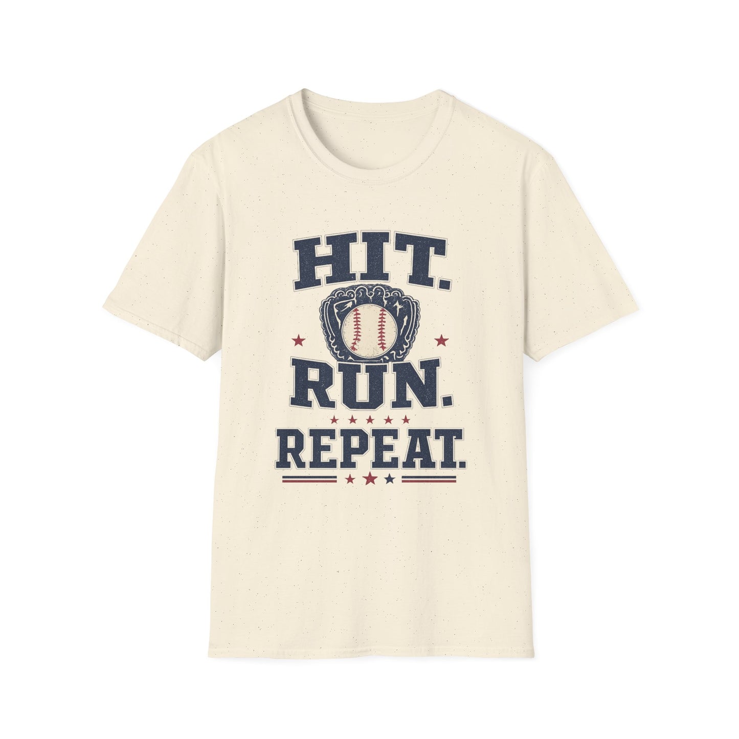 Hit. Run. Repeat. Baseball T-Shirt