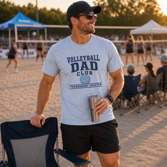 Volleyball Dad's Club: Tournament Chapter T-Shirt