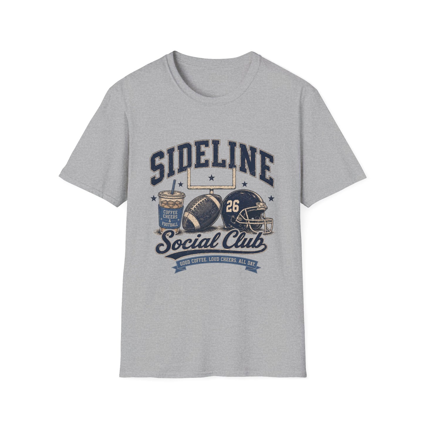 Sideline Social Club Football T-Shirt