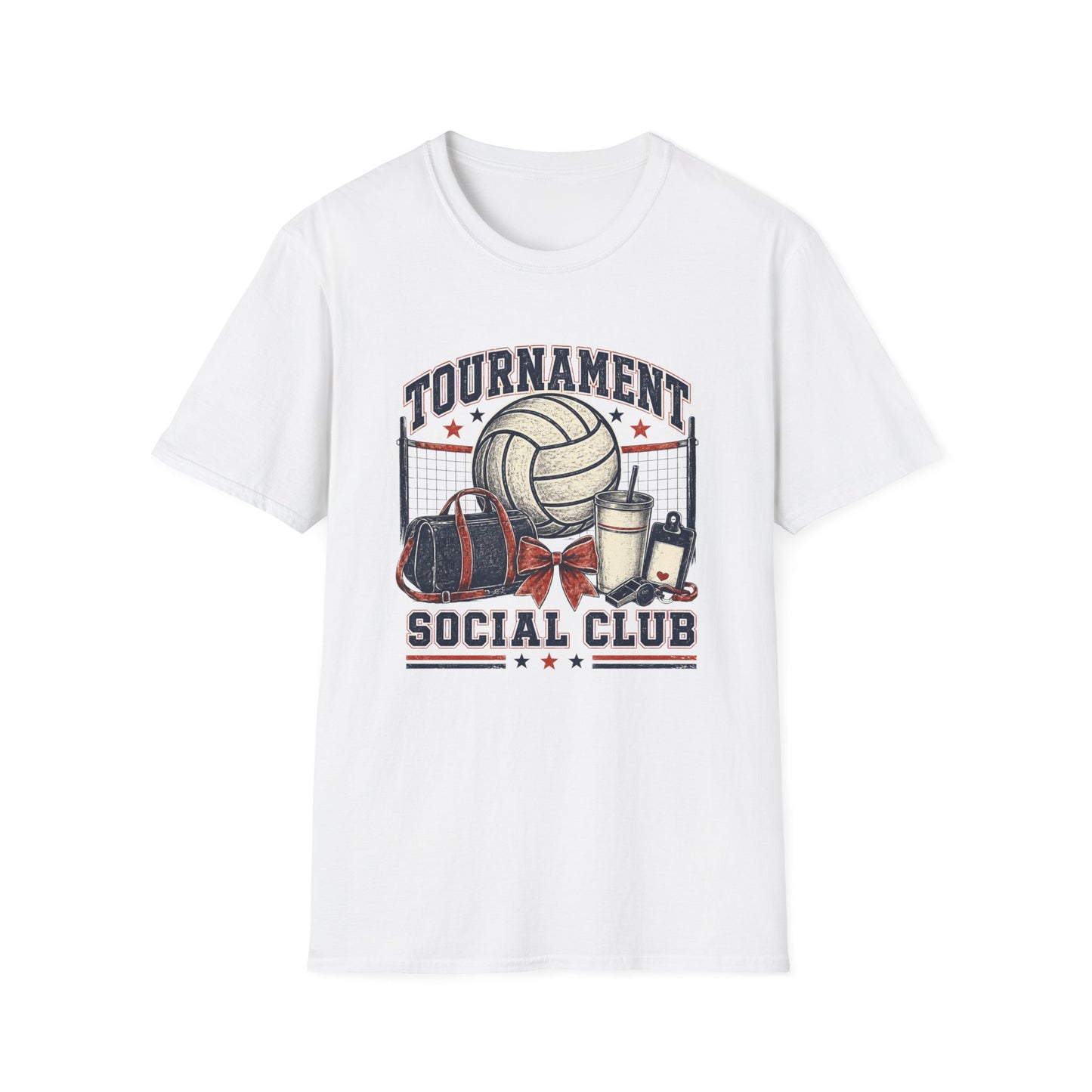 Tournament Social Club Volleyball T-Shirt