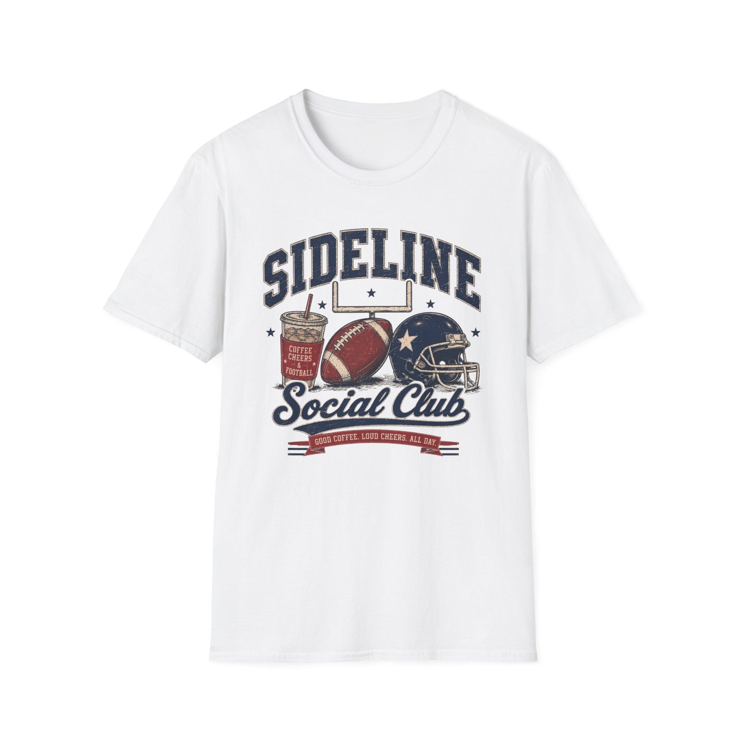 Sideline Social Club Football T-Shirt