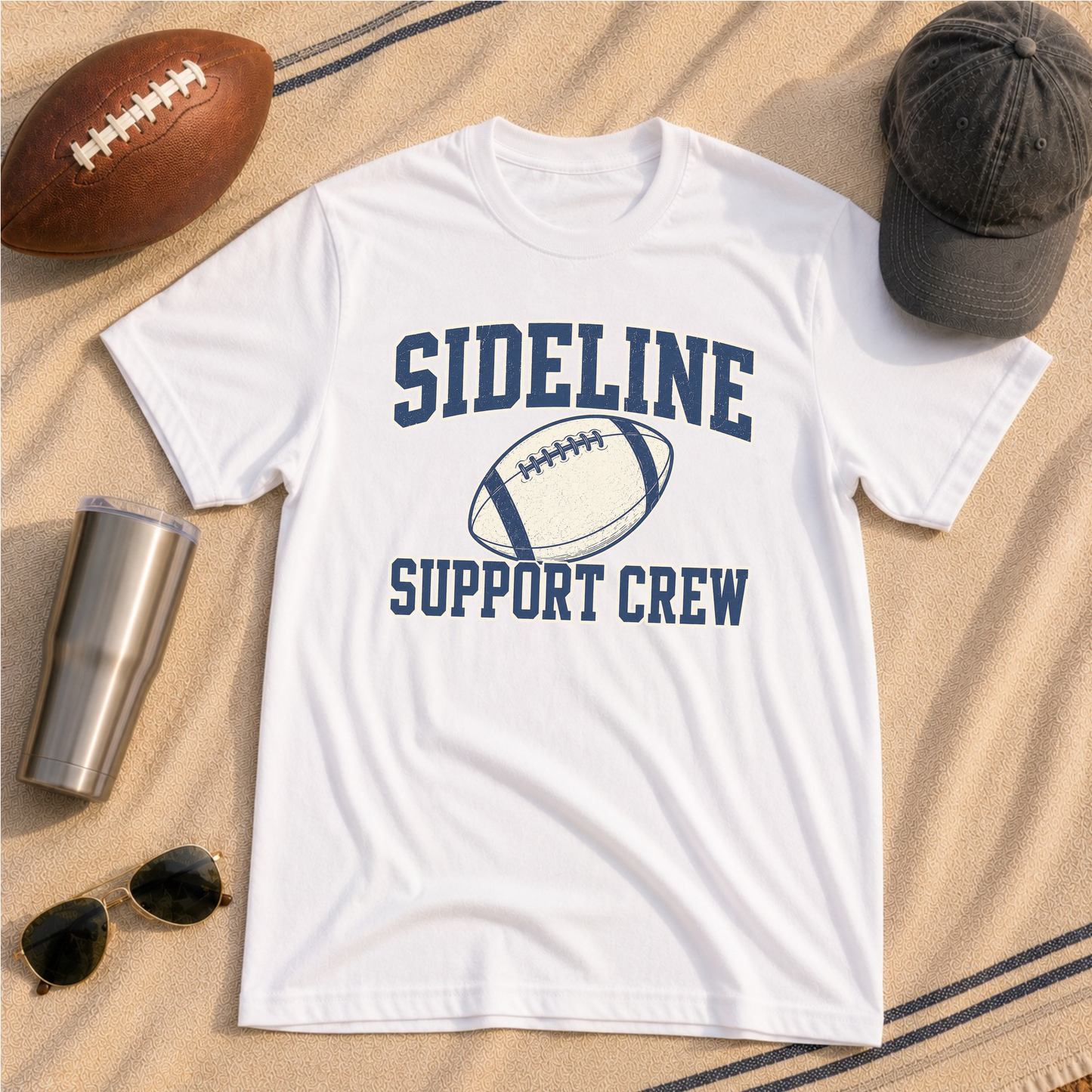 Sideline Support Crew— Football T-Shirt
