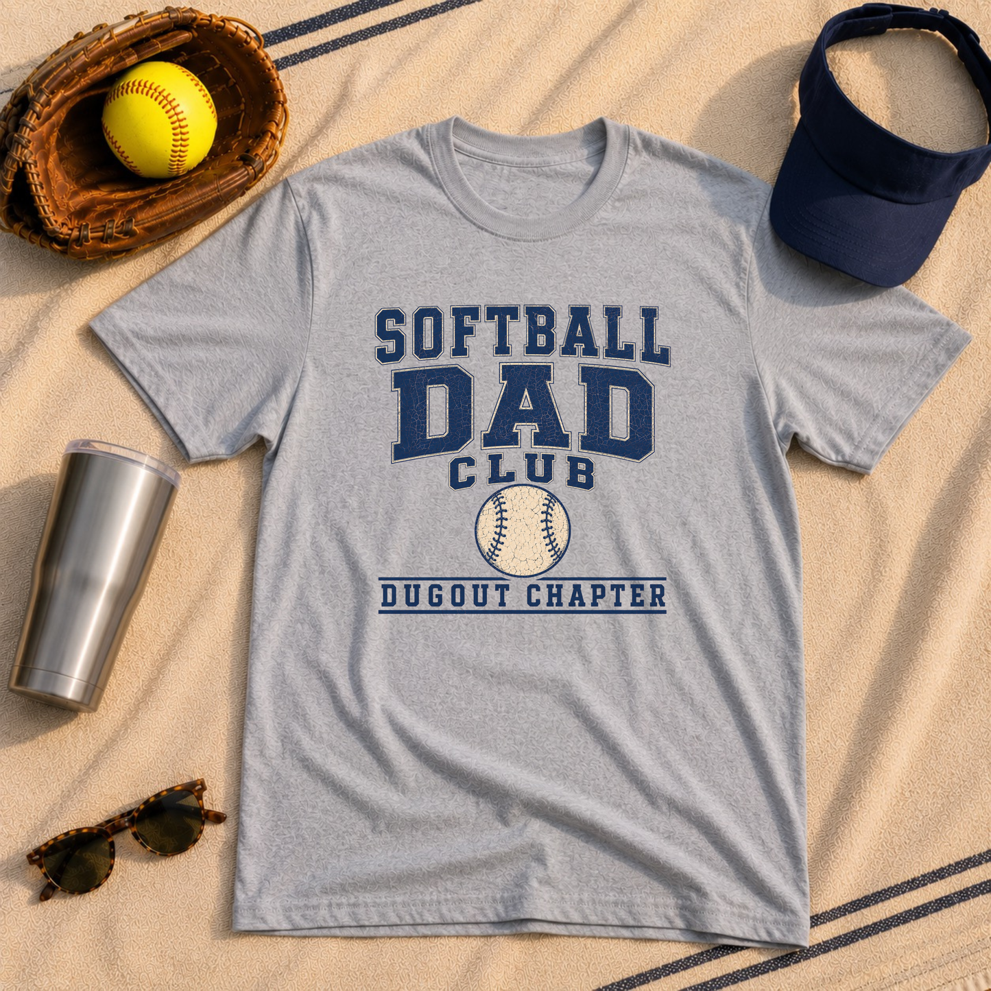 Softball Dad's Club: Dugout Chapter T-Shirt