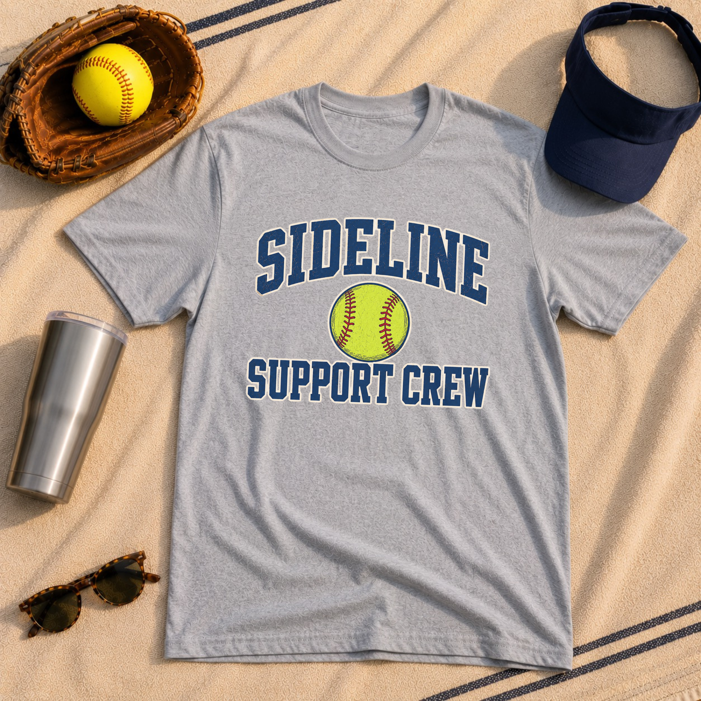 Sideline Support Crew - Softball T-Shirt