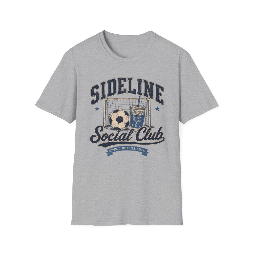 Sideline Social Club — Vintage Soccer Tee Blue