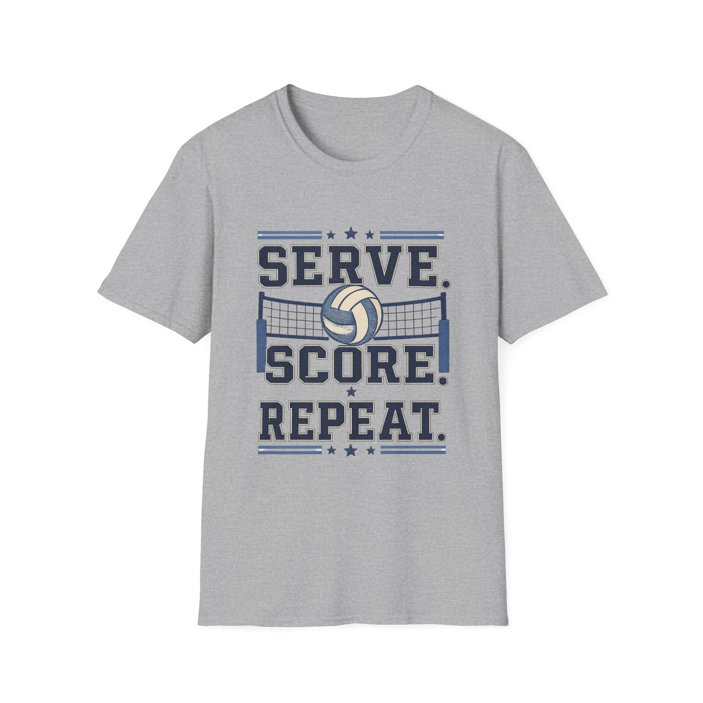 Serve. Score! Repeat. Volleyball T-Shirt