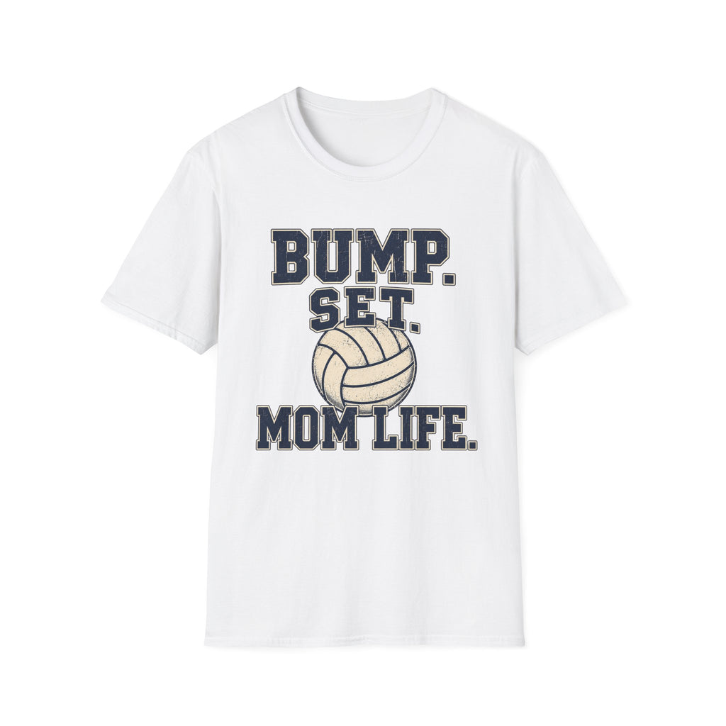 Bump. Set. Mom Life. - Vintage Volleyball Tee