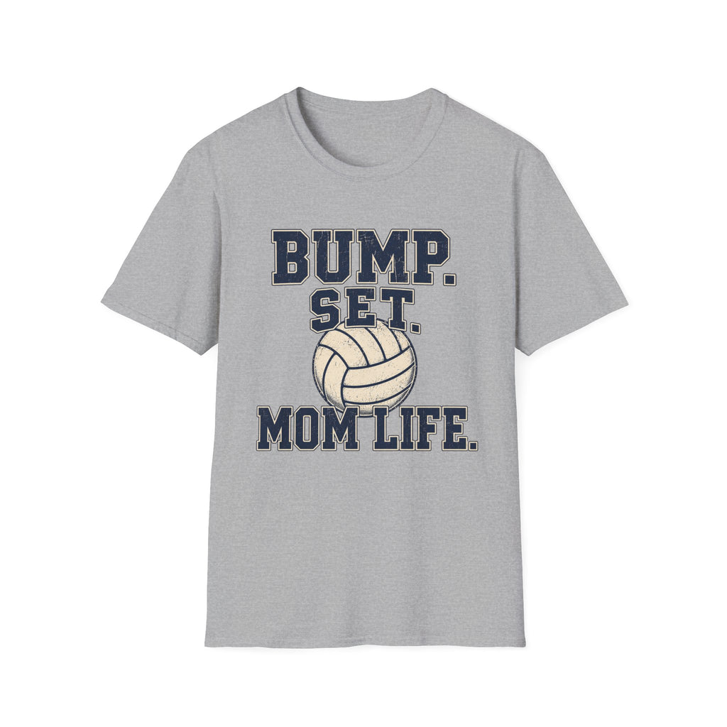 Bump. Set. Mom Life. - Vintage Volleyball Tee