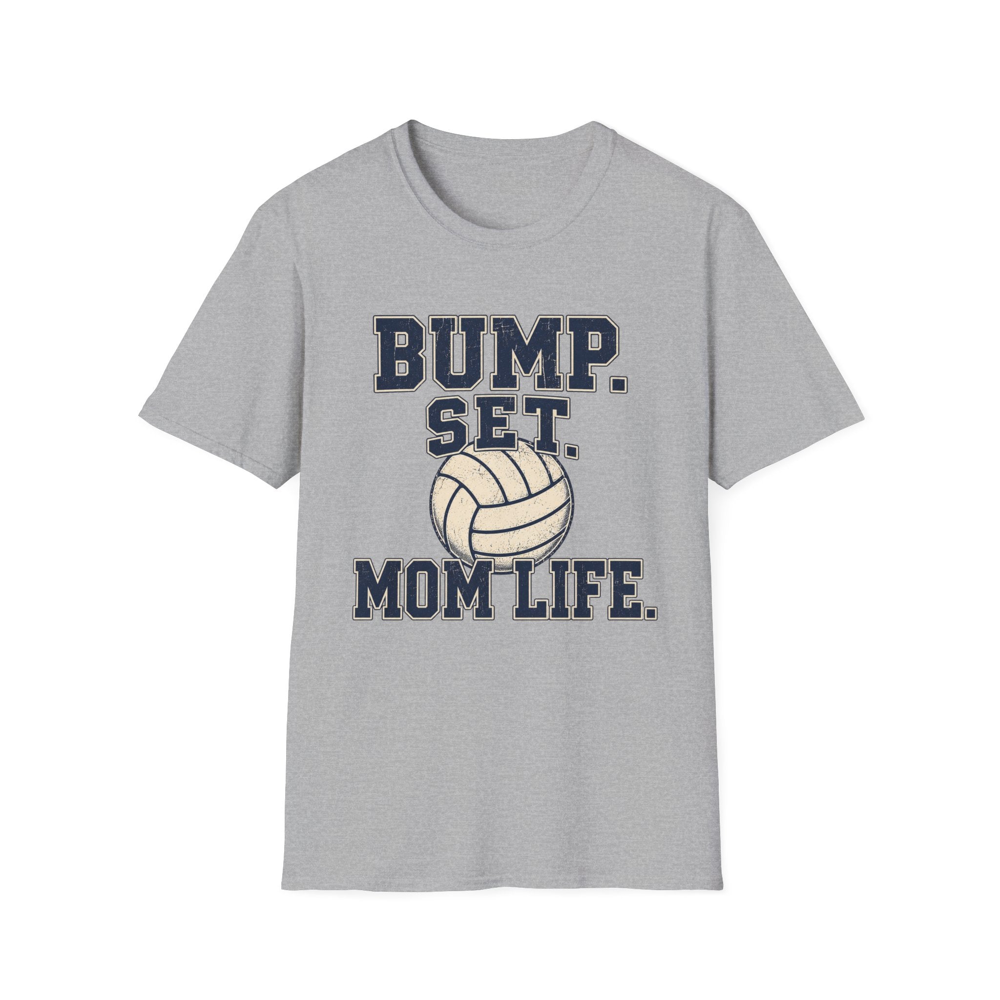 Bump. Set. Mom Life. - Vintage Volleyball Tee