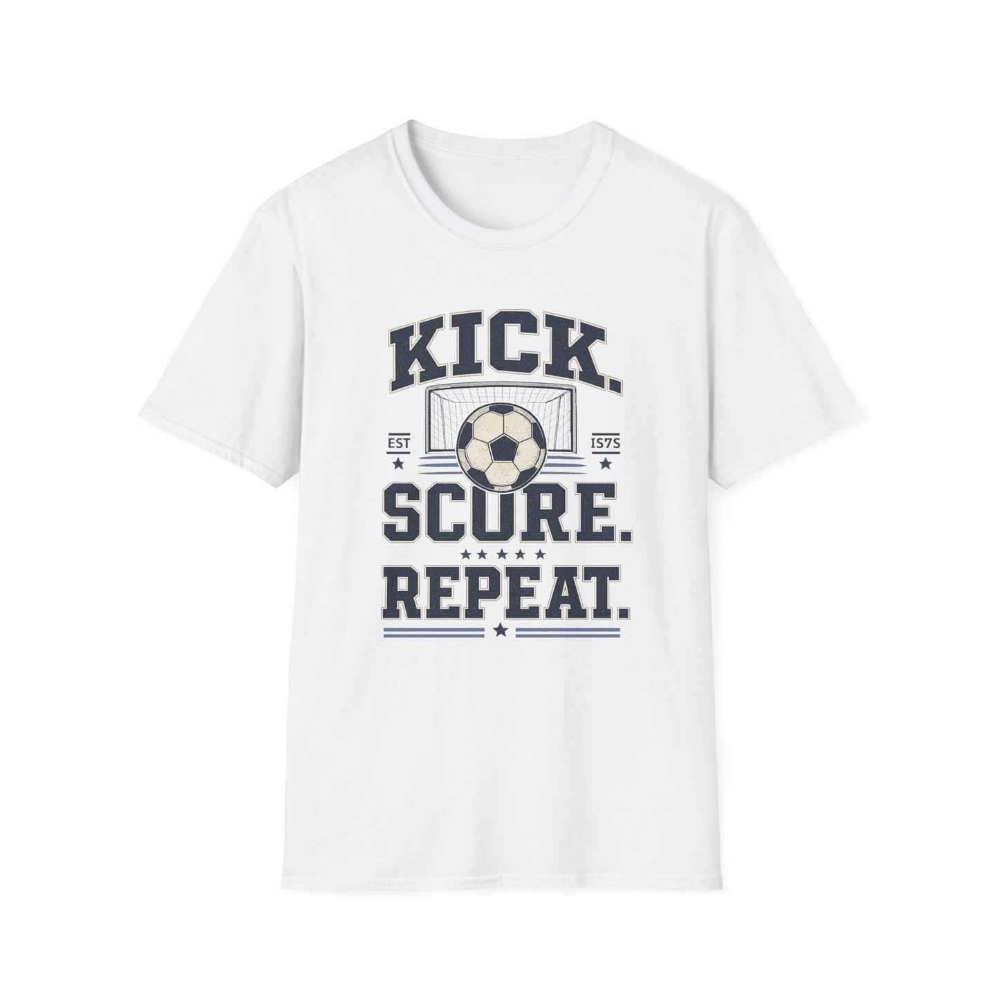 Kick. Score. Repeat. Soccer T-Shirt