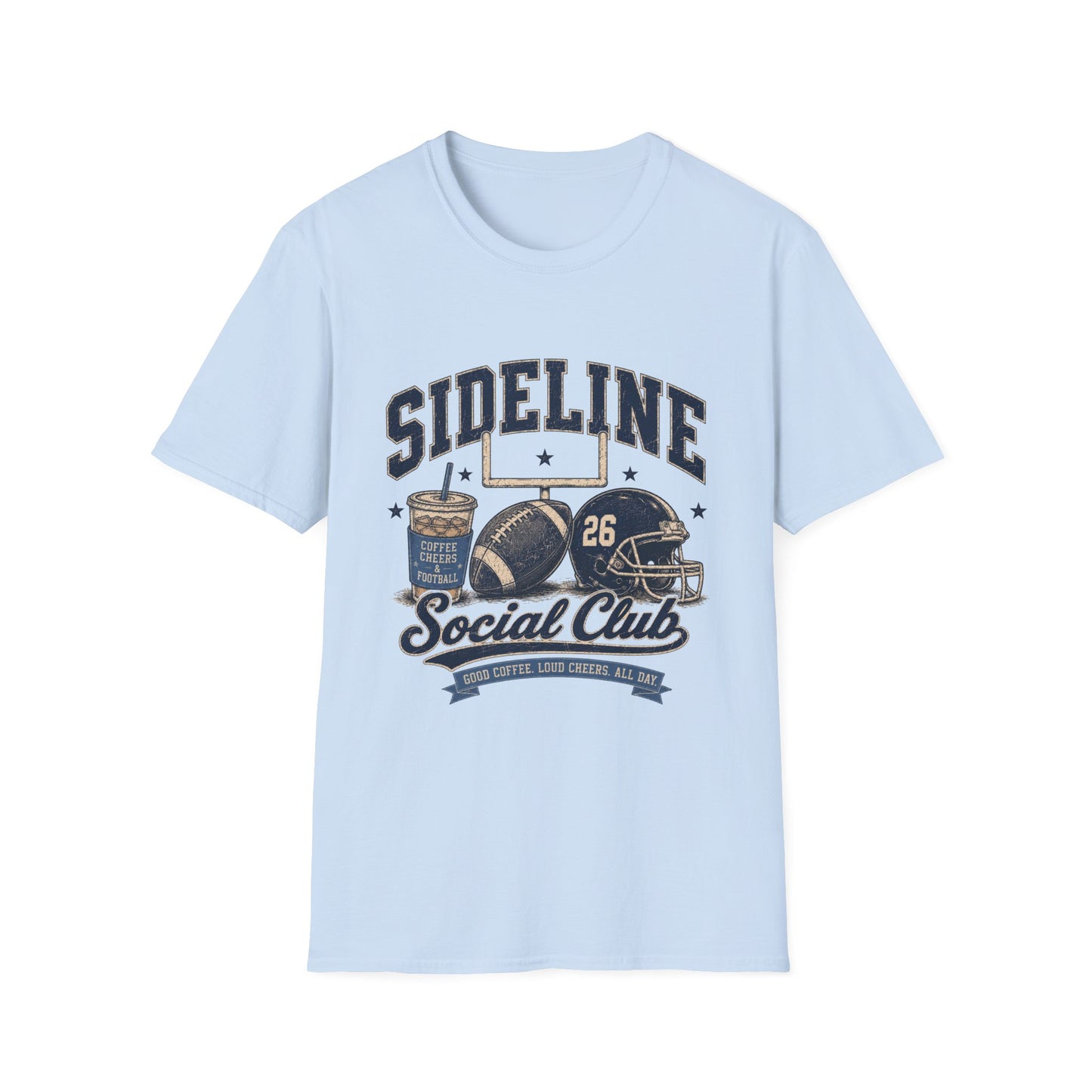 Sideline Social Club Football T-Shirt
