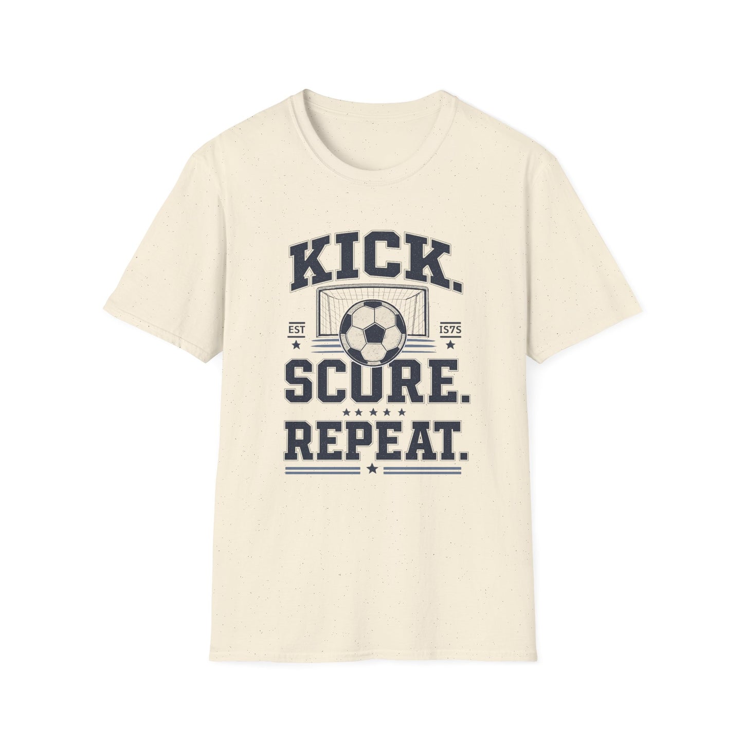 Kick. Score. Repeat. Soccer T-Shirt