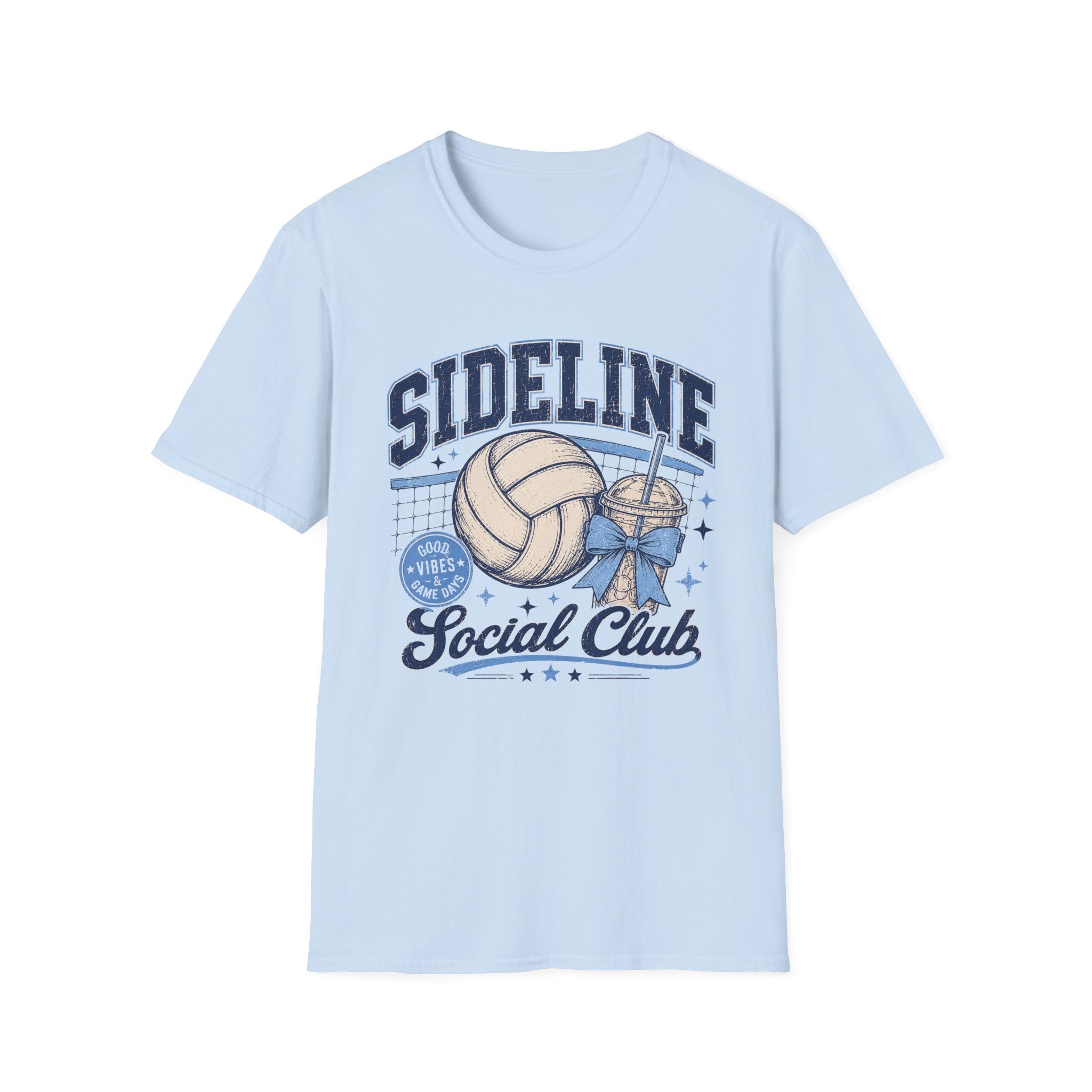Sideline Social Club  — Vintage Volleyball Tee