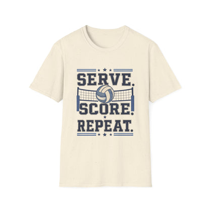Serve. Score! Repeat. Volleyball T-Shirt