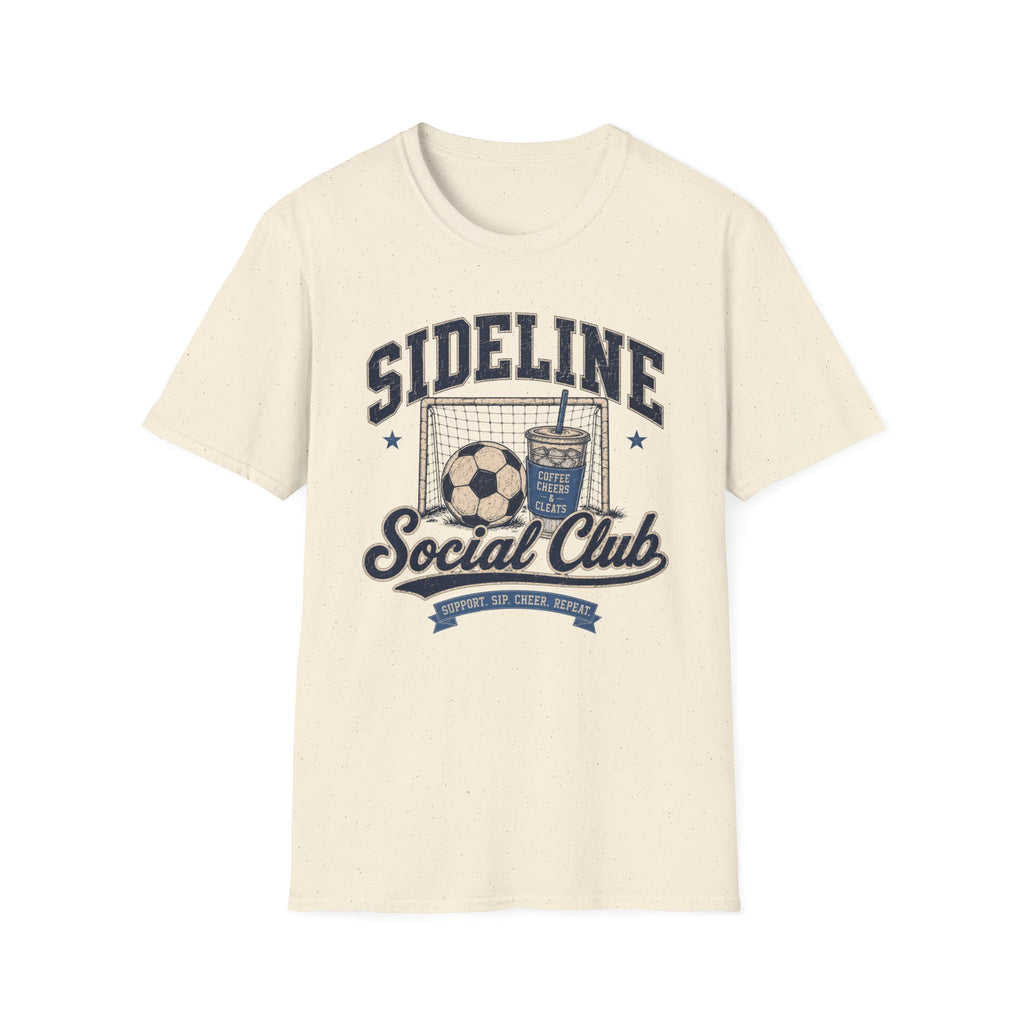 Sideline Social Club — Vintage Soccer Tee Blue