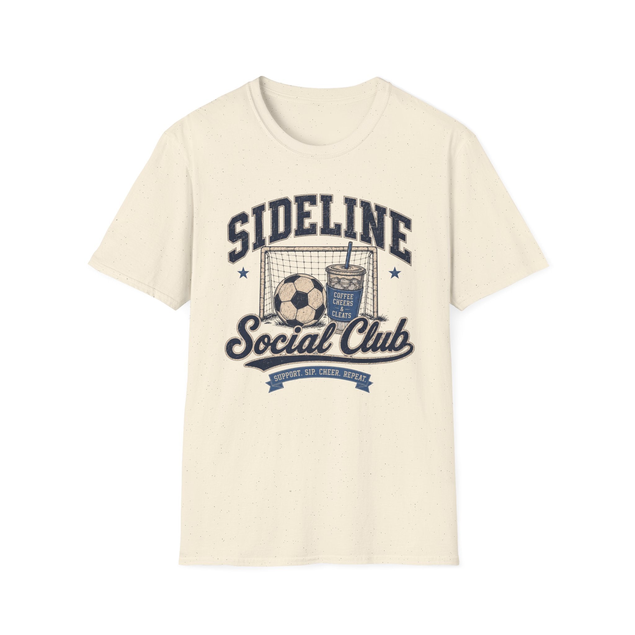Sideline Social Club — Vintage Soccer Tee Blue