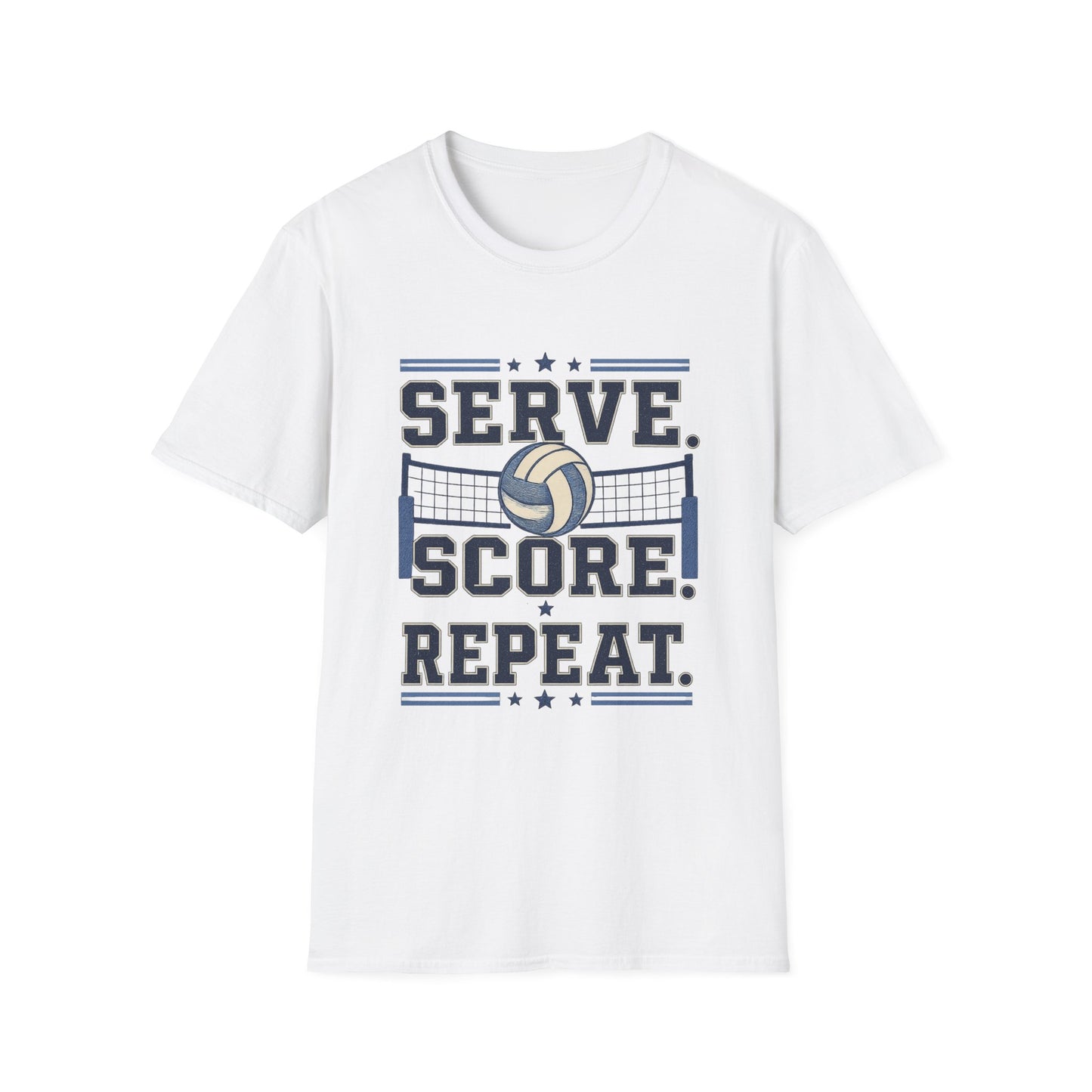 Serve. Score! Repeat. Volleyball T-Shirt
