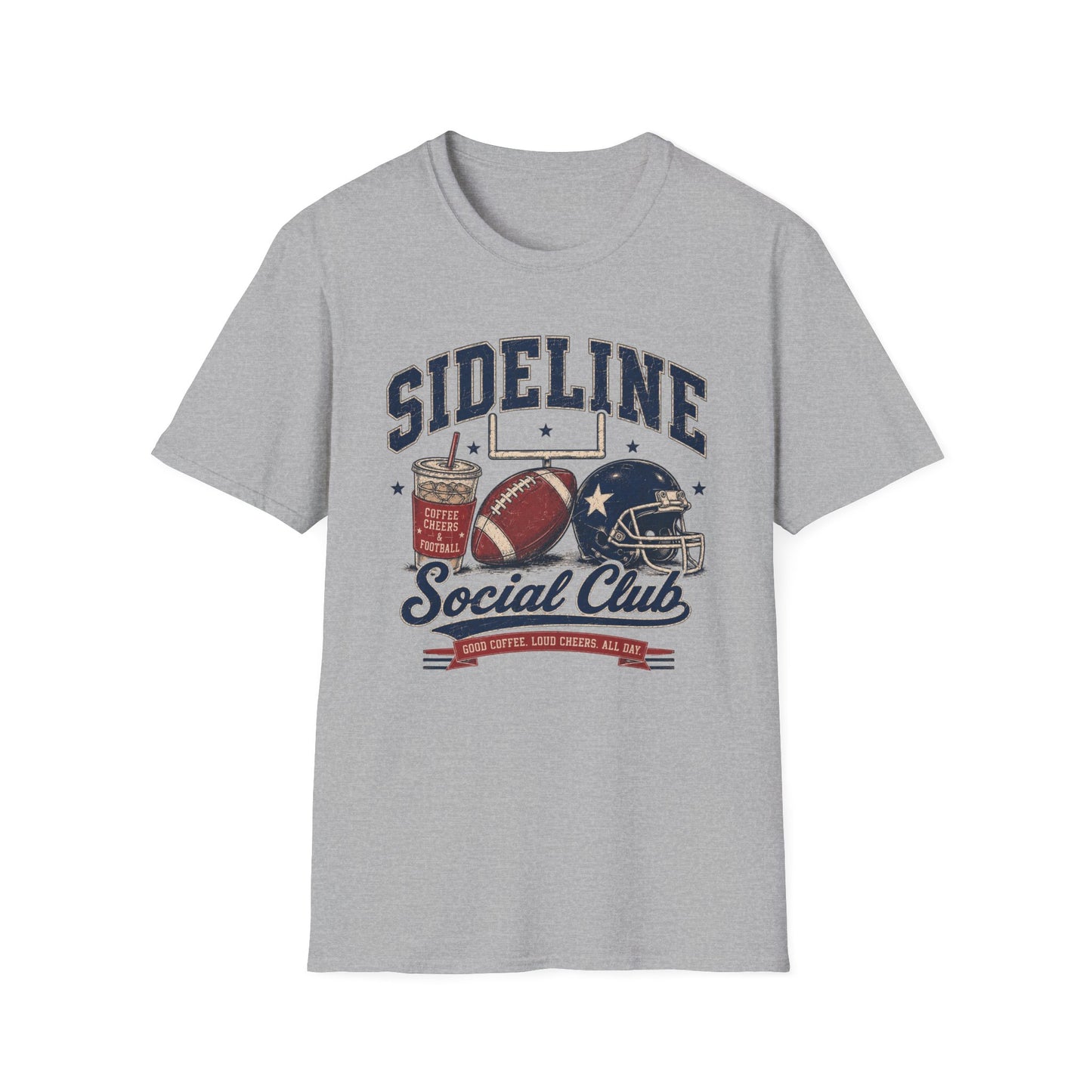 Sideline Social Club Football T-Shirt
