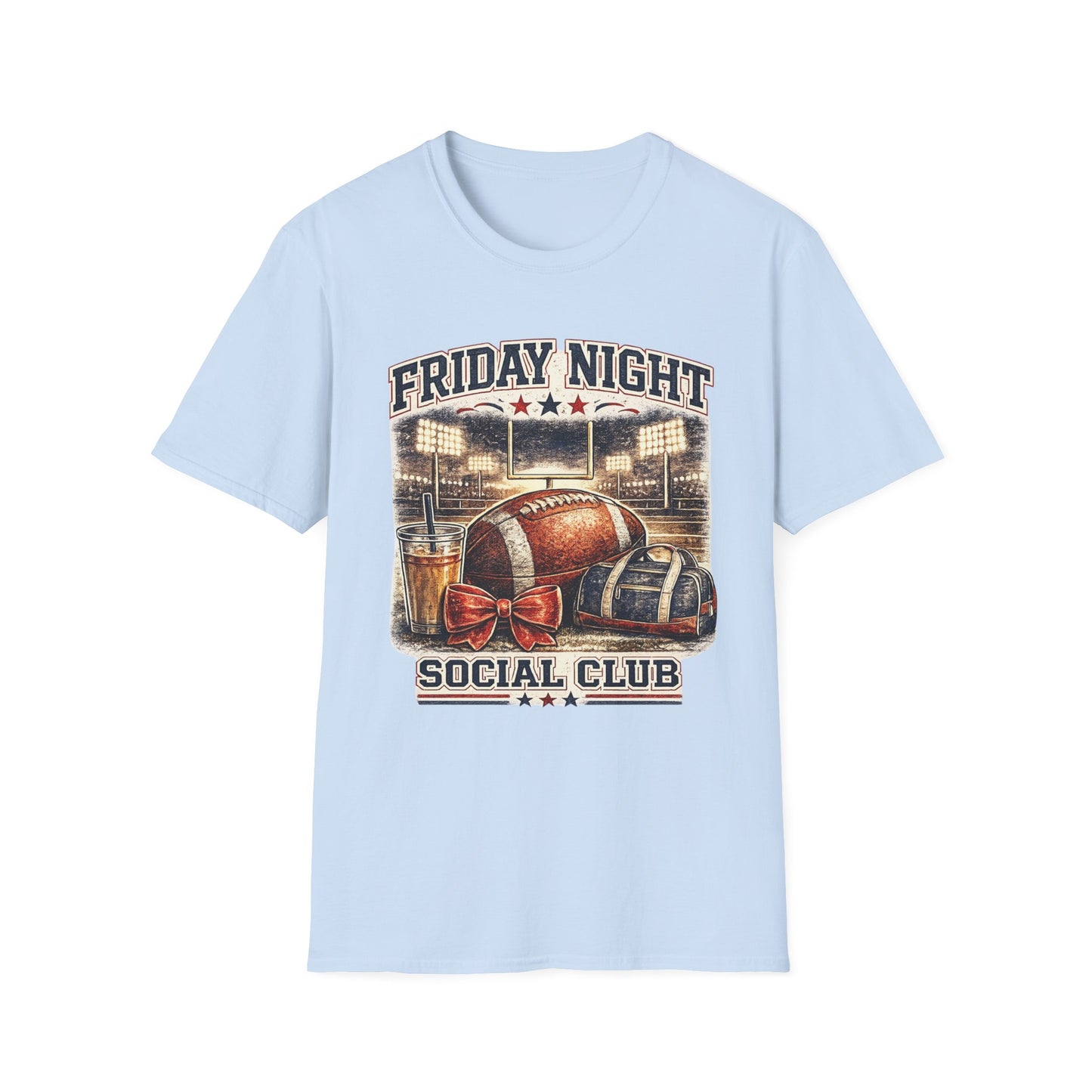 Friday Night Social Club Football T-Shirt