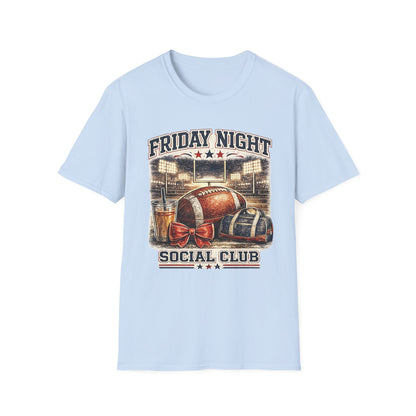 Friday Night Social Club Football T-Shirt