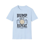 'Bump. Set. Repeat.' - Vintage Volleyball Tee