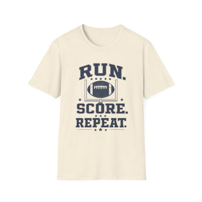 Run. Score. Repeat. Football T-Shirt