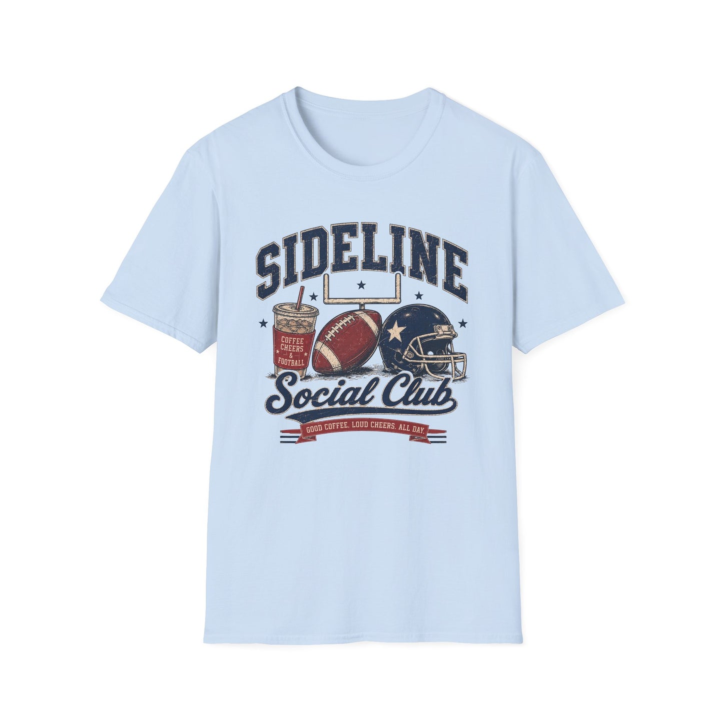 Sideline Social Club Football T-Shirt