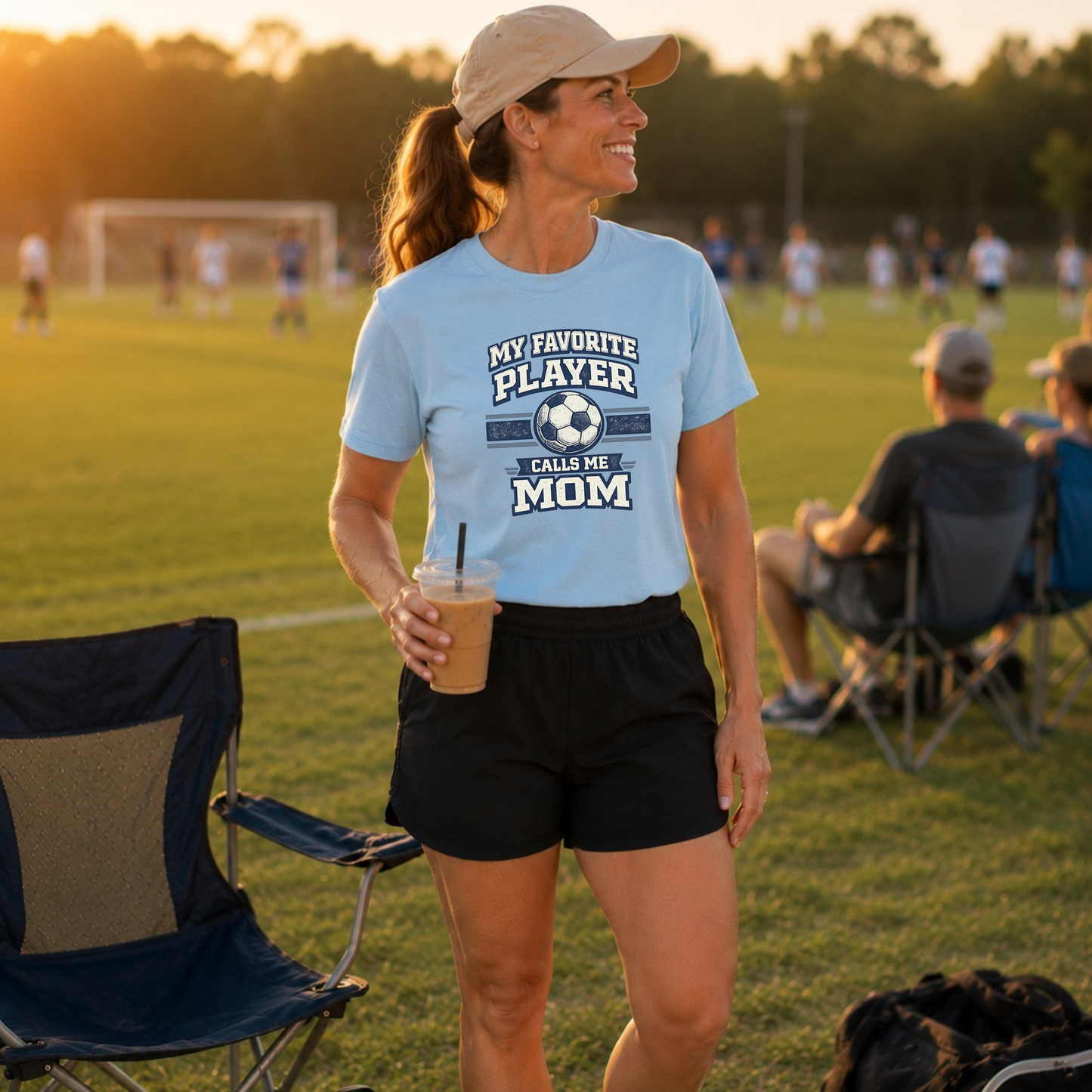 My Favorite Player Calls Me Mom Soccer T-Shirt