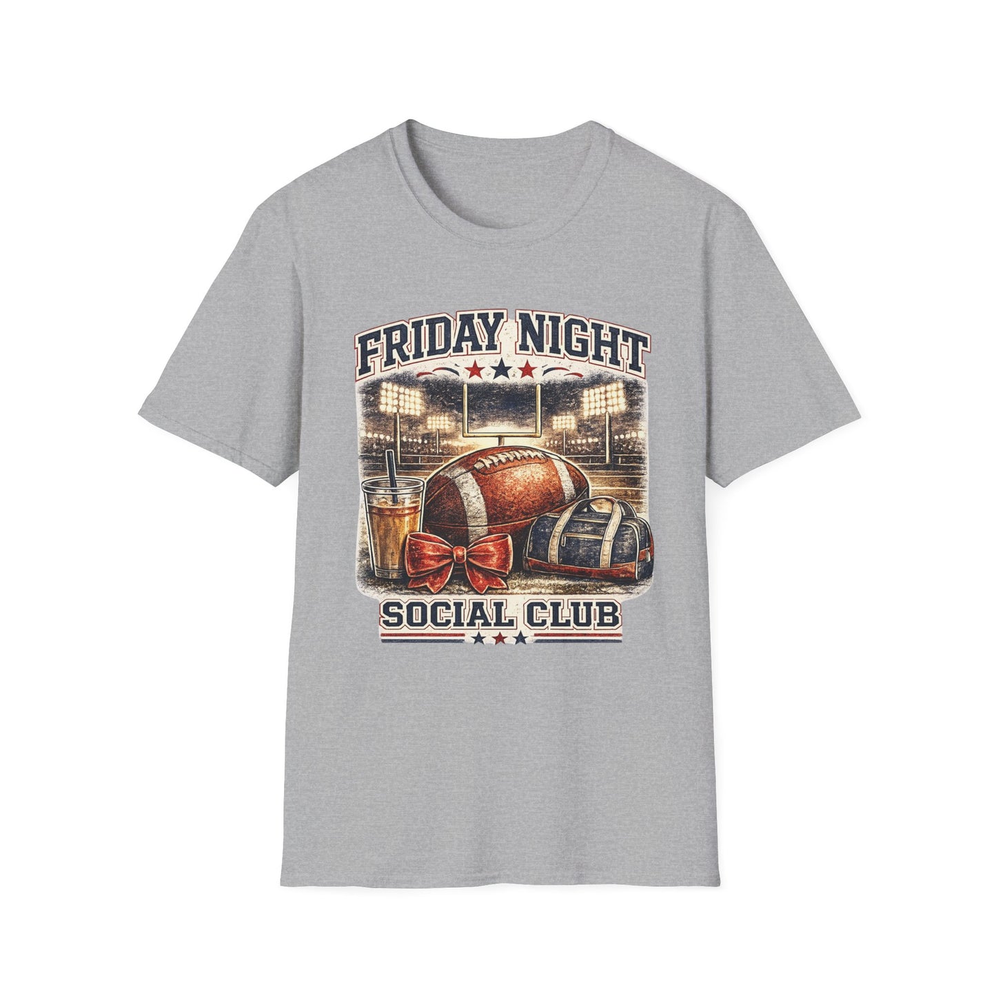 Friday Night Social Club Football T-Shirt