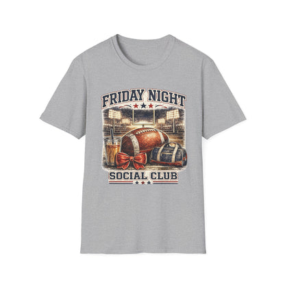 Friday Night Social Club Football T-Shirt