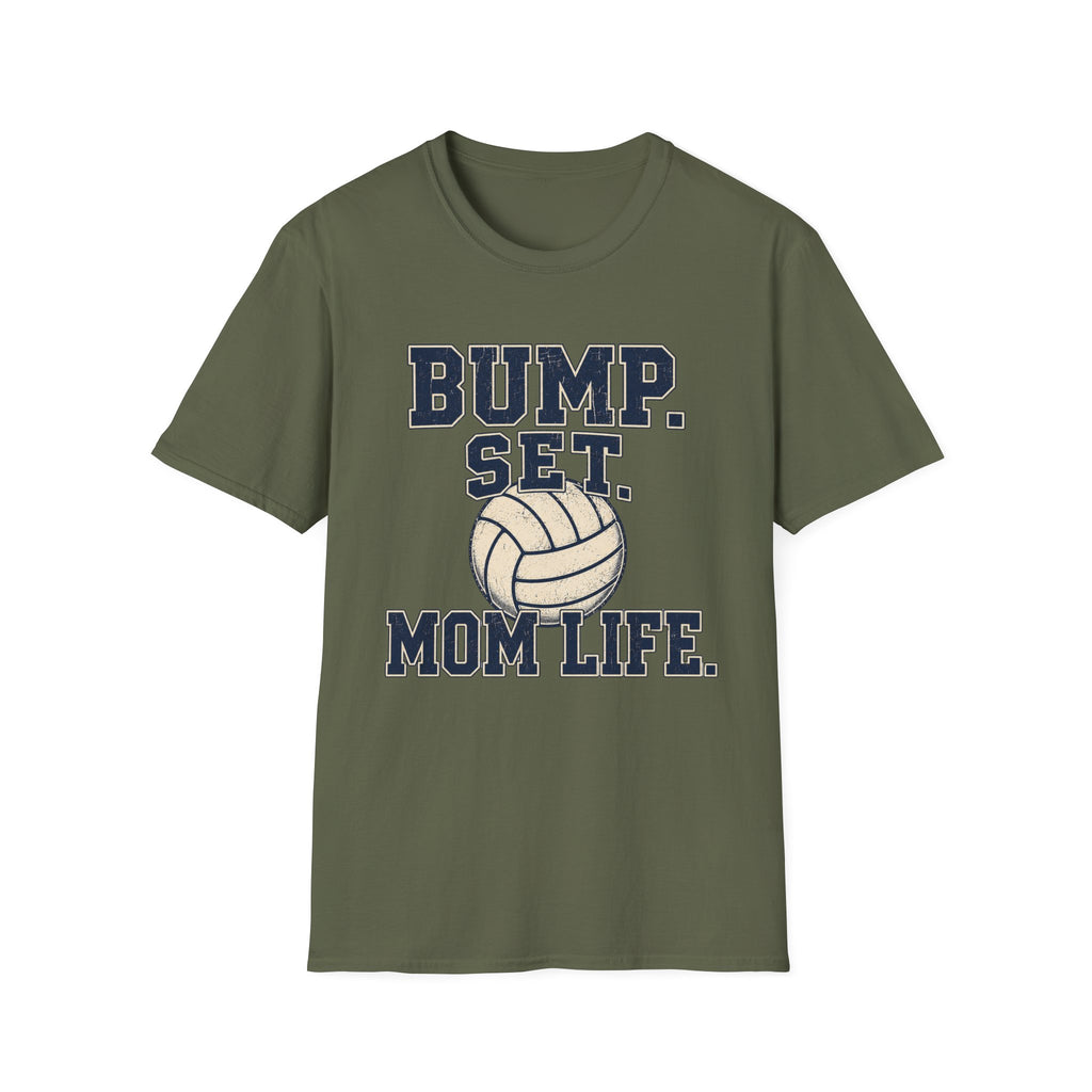 Bump. Set. Mom Life. - Vintage Volleyball Tee