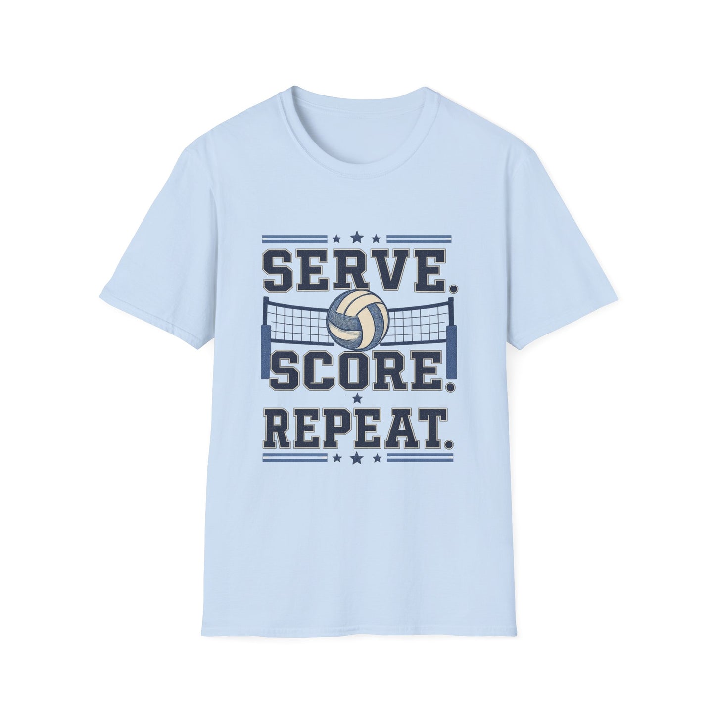 Serve. Score! Repeat. Volleyball T-Shirt