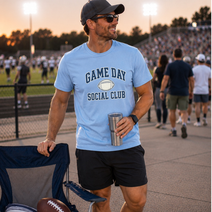 Game Day Social Club Football T-Shirt
