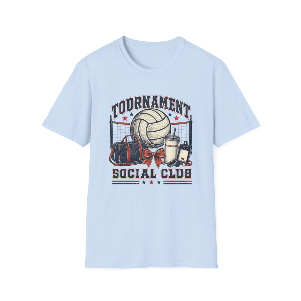 Tournament Social Club - Vintage Volleyball Tee