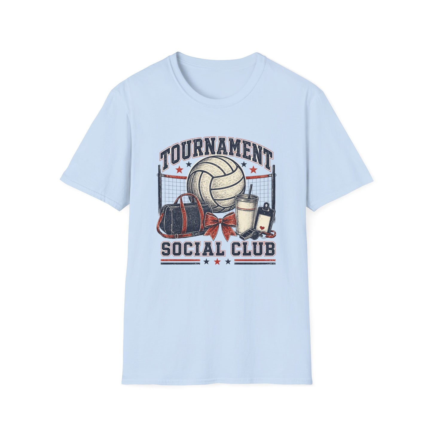Tournament Social Club Volleyball T-Shirt