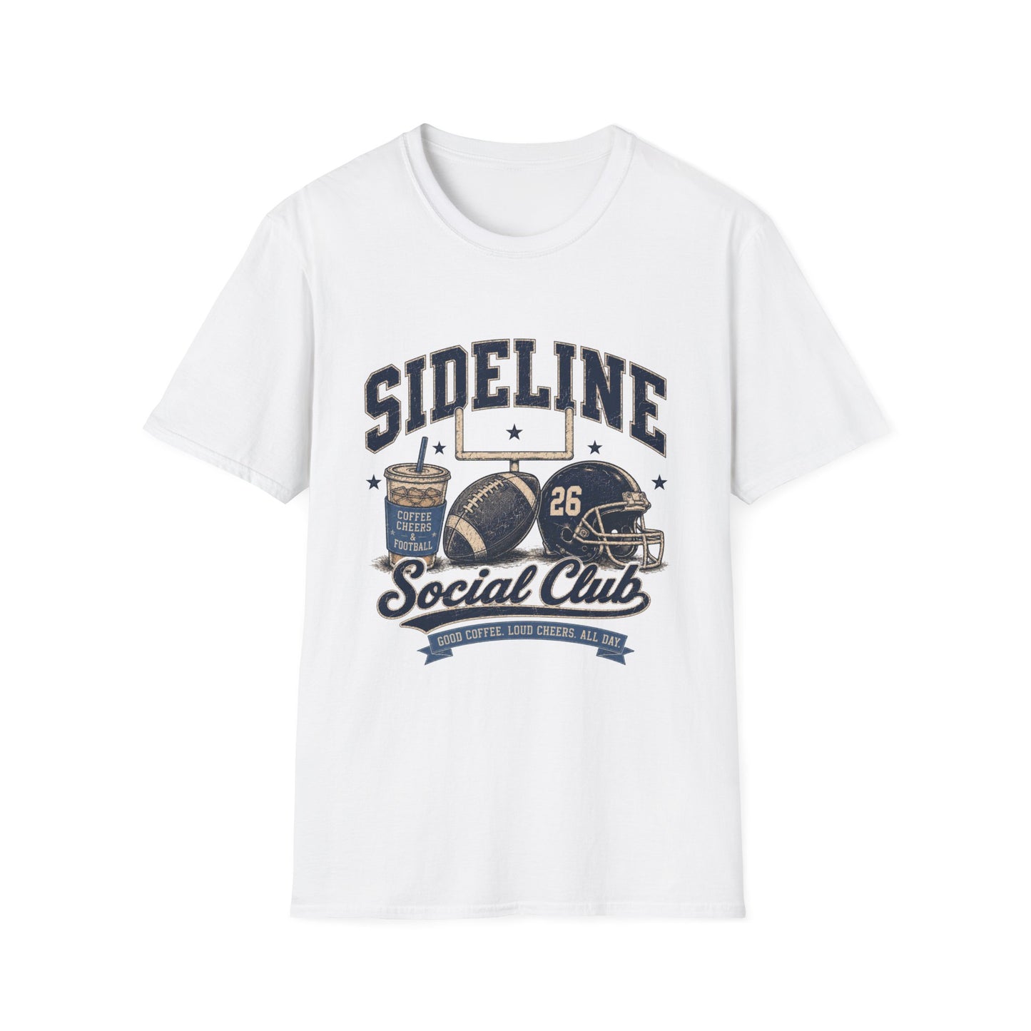 Sideline Social Club Football T-Shirt