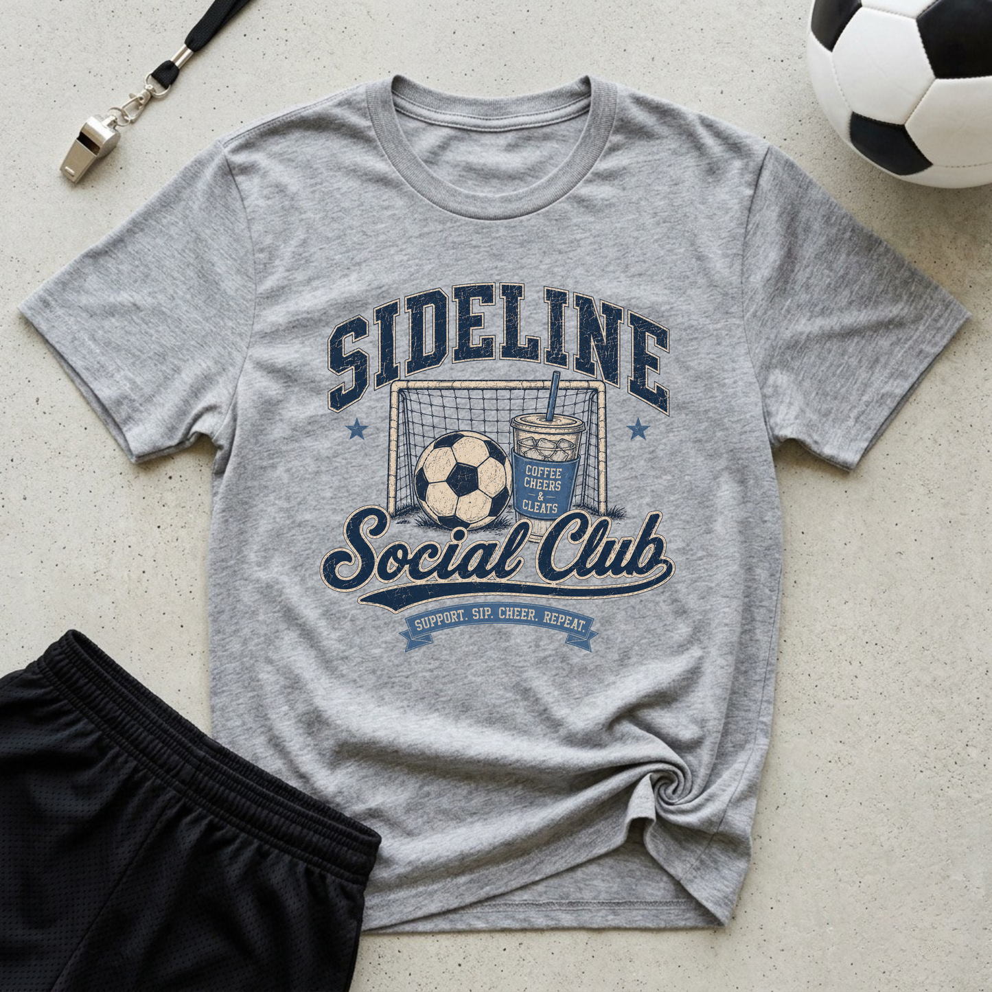Sideline Social Club Soccer T-Shirt