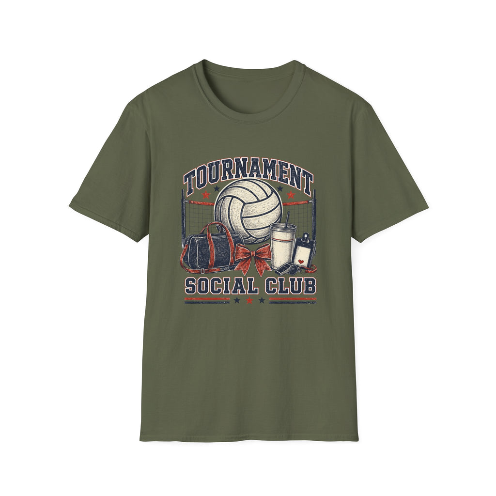 Tournament Social Club - Vintage Volleyball Tee