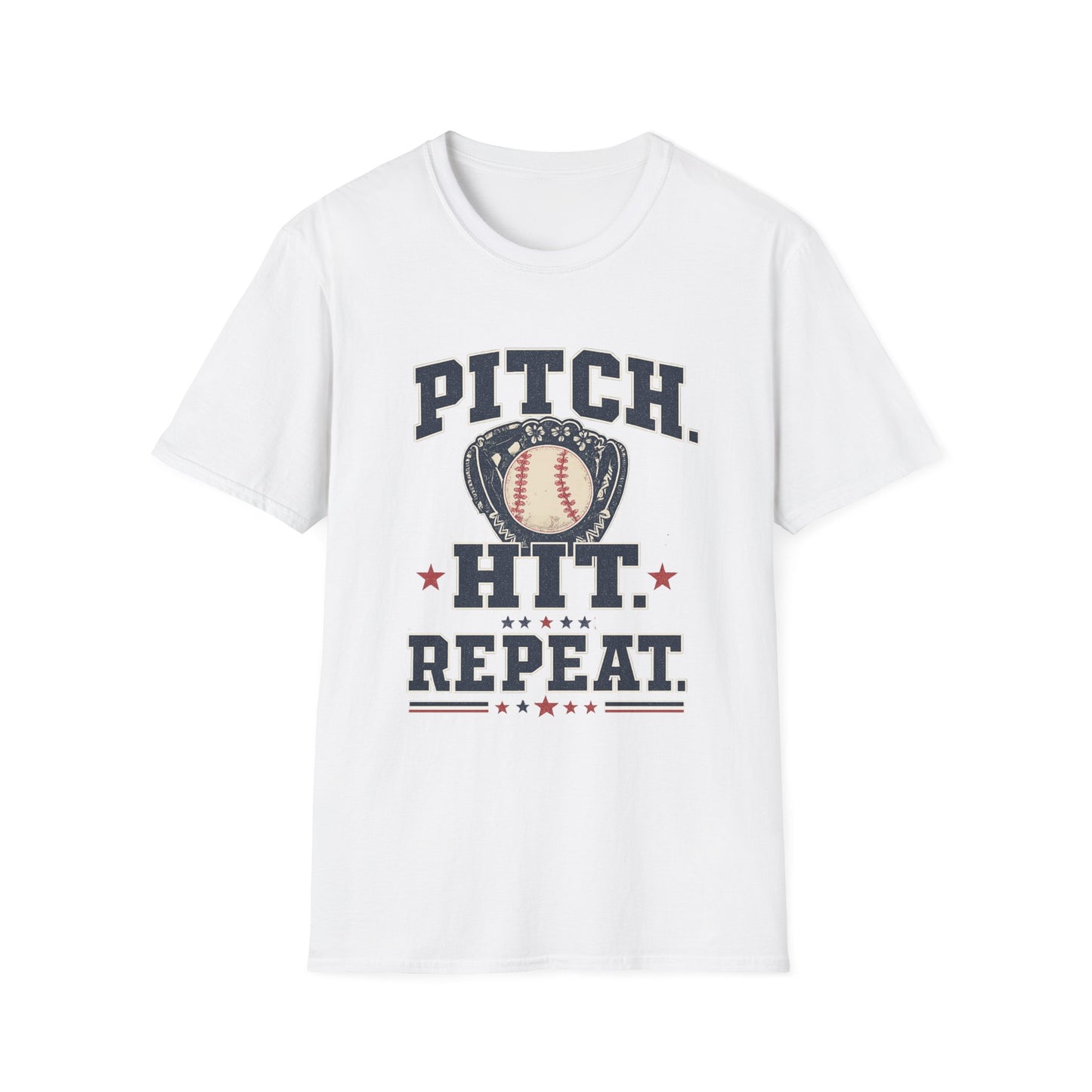 Pitch. Hit. Repeat. Softball T-Shirt