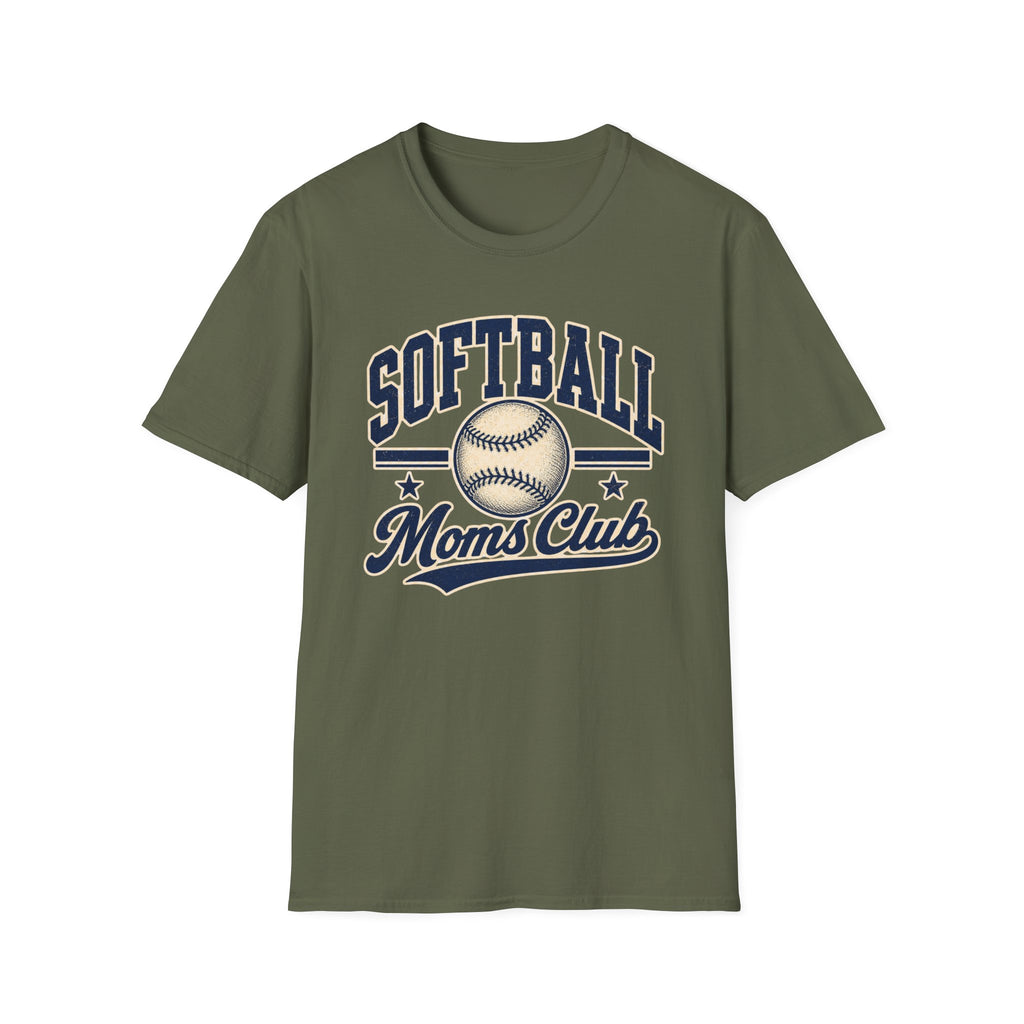 Softball Moms Club - Vintage Mom Tee