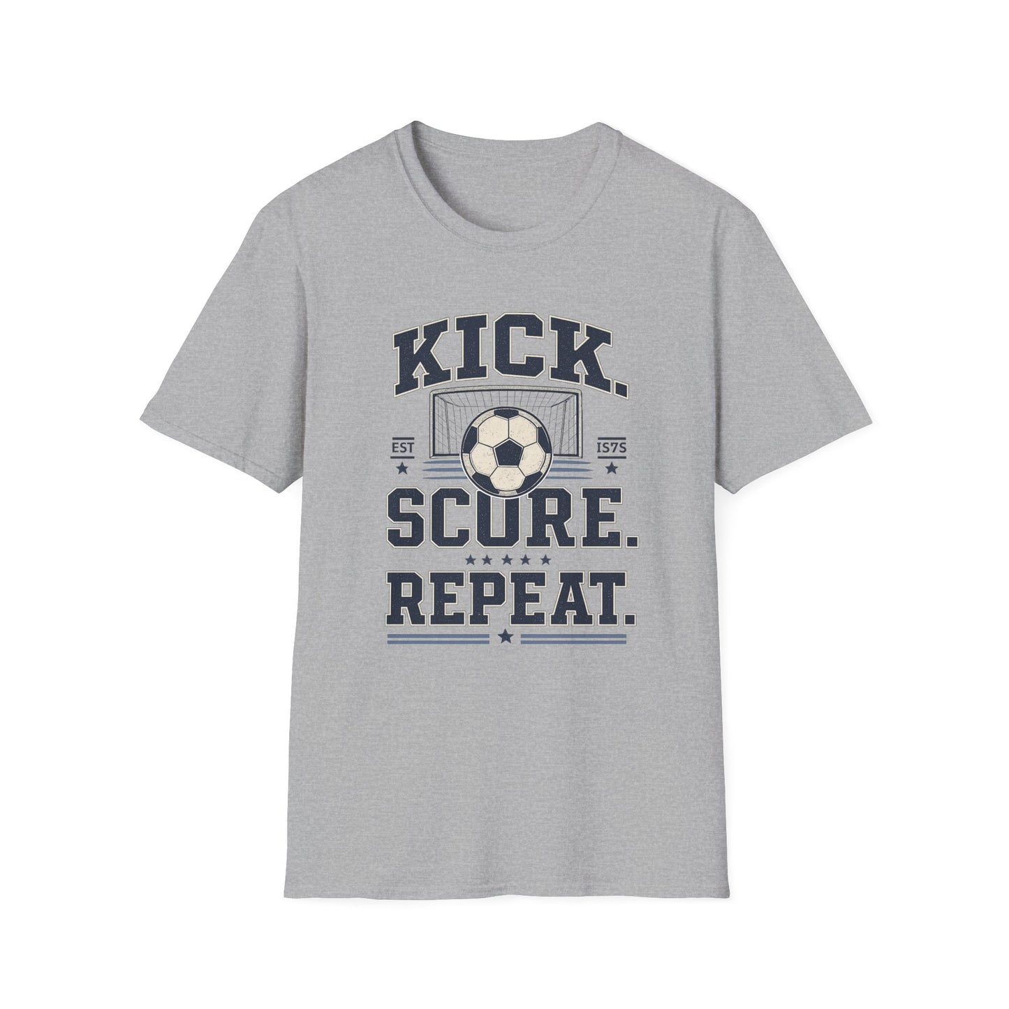 Kick. Score. Repeat. Soccer T-Shirt