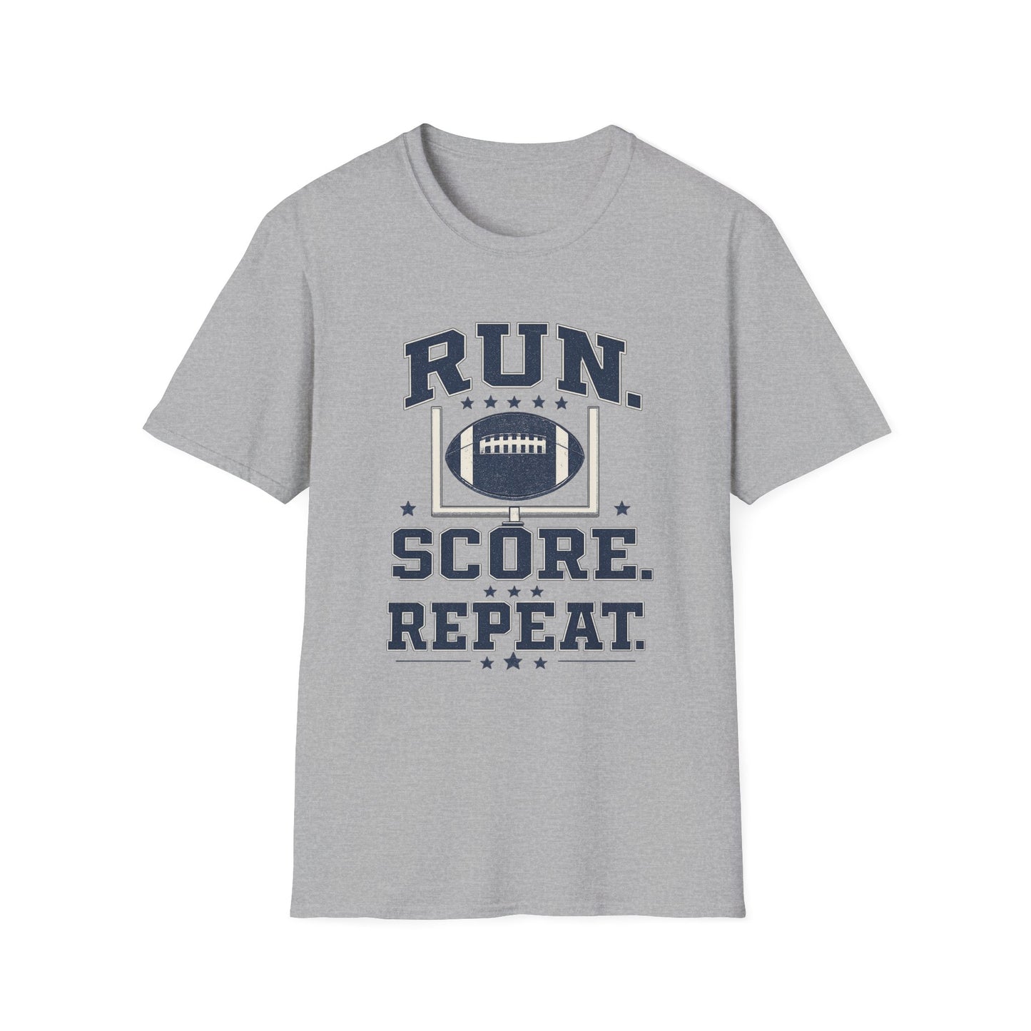 Run. Score. Repeat. Football T-Shirt