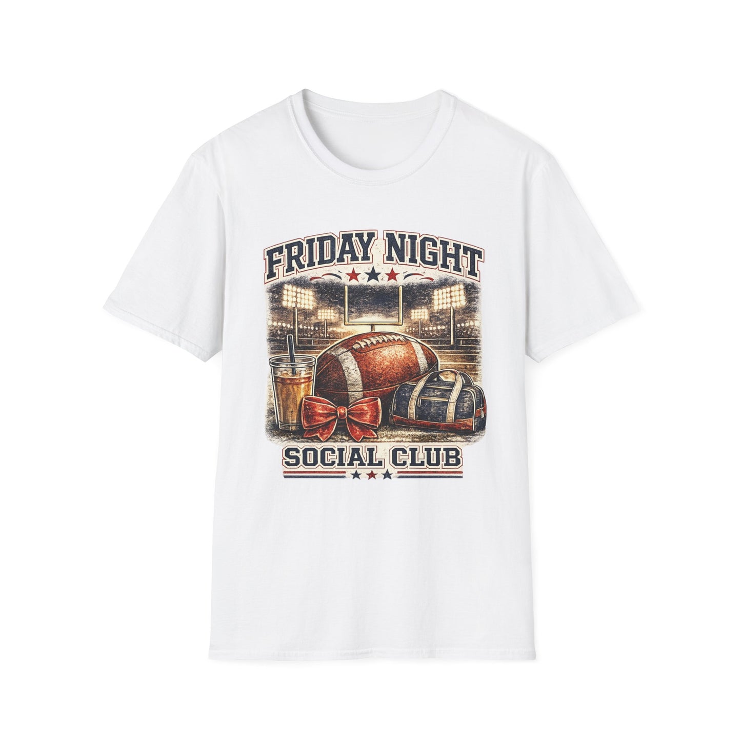Friday Night Social Club Football T-Shirt