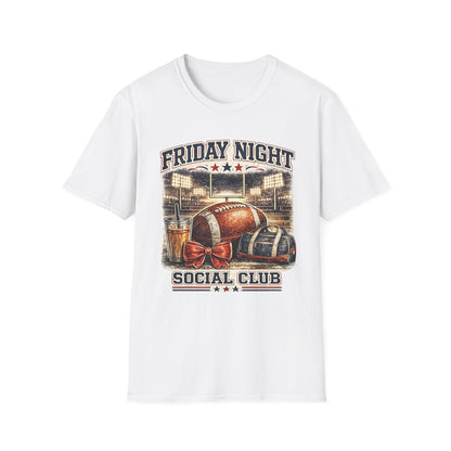 Friday Night Social Club Football T-Shirt