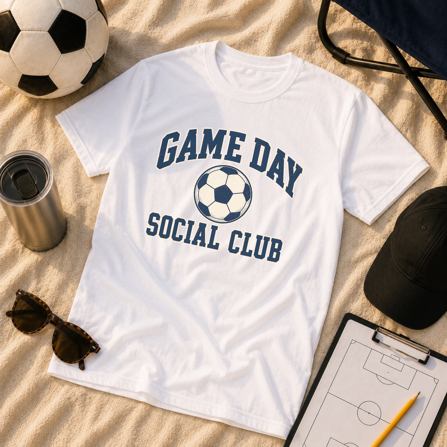 Game Day Social Club Soccer T-Shirt