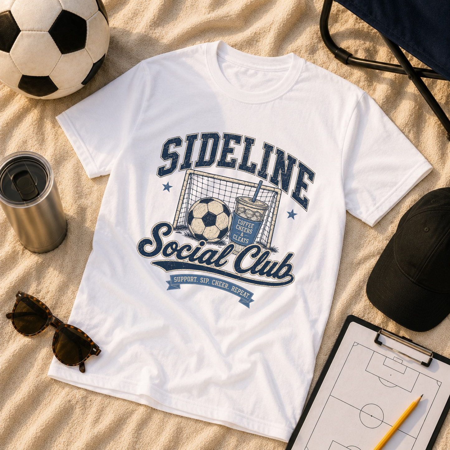 Sideline Social Club Soccer T-Shirt