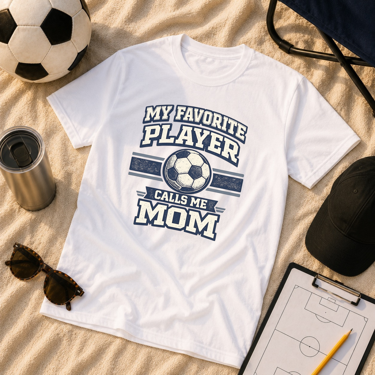 My Favorite Player Calls Me Mom Soccer T-Shirt