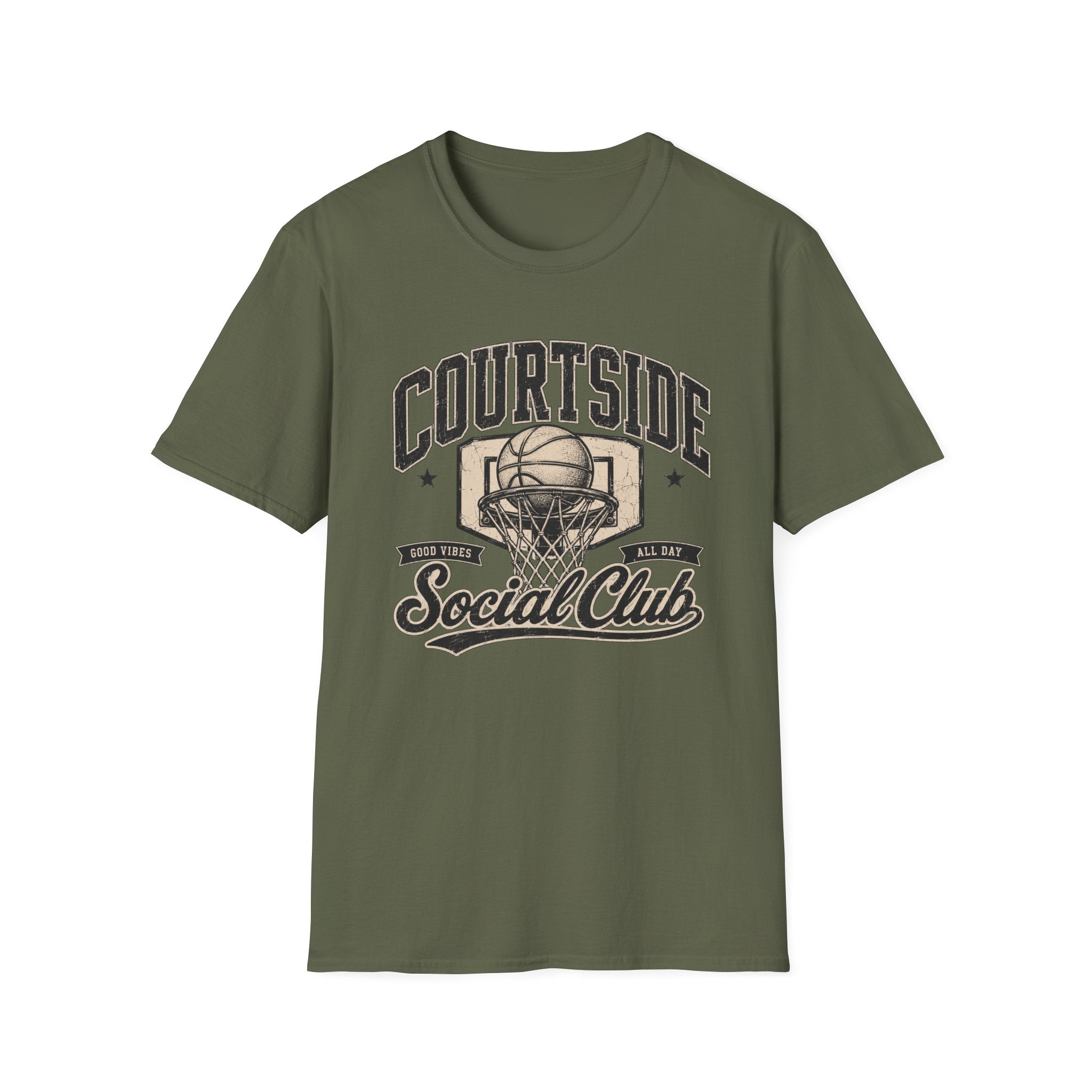 Courtside Social Club -  Vintage Basketball Tee